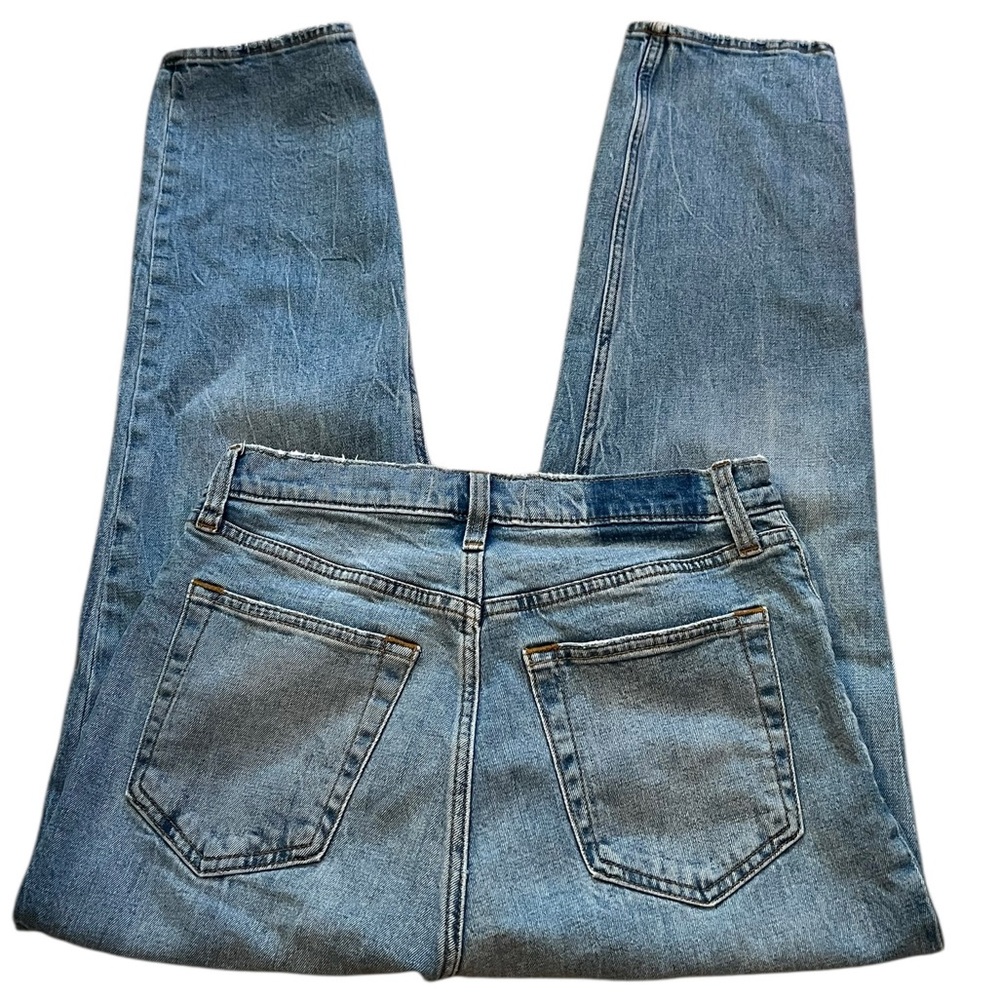 ABERCROMBIE & FITCH The Ankle Straight Ultra High Rise Jeans Distressed Size 8 - Picture 7 of 11